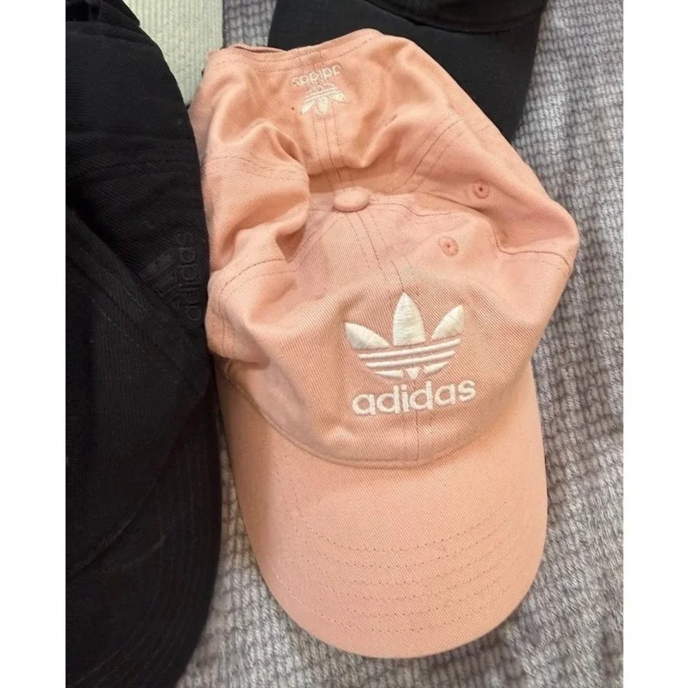 Adidas Baseball Cap Bundle Lot of 6 Mesh Corduroy Trefoil Performance Hats Mixed